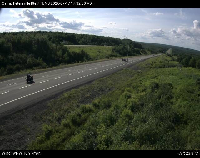 Web Cam image of Camp Petersville (NB Highway 7)