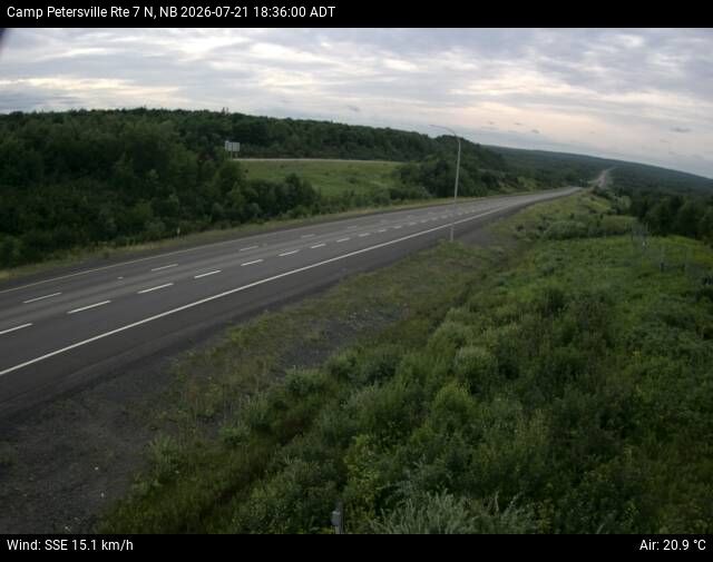 Web Cam image of Camp Petersville (NB Highway 7)