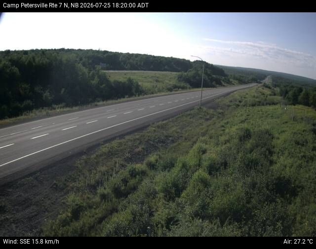 Web Cam image of Camp Petersville (NB Highway 7)