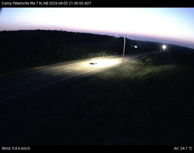 Web Cam image of Camp Petersville (NB Highway 7)