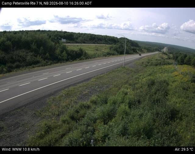 Web Cam image of Camp Petersville (NB Highway 7)