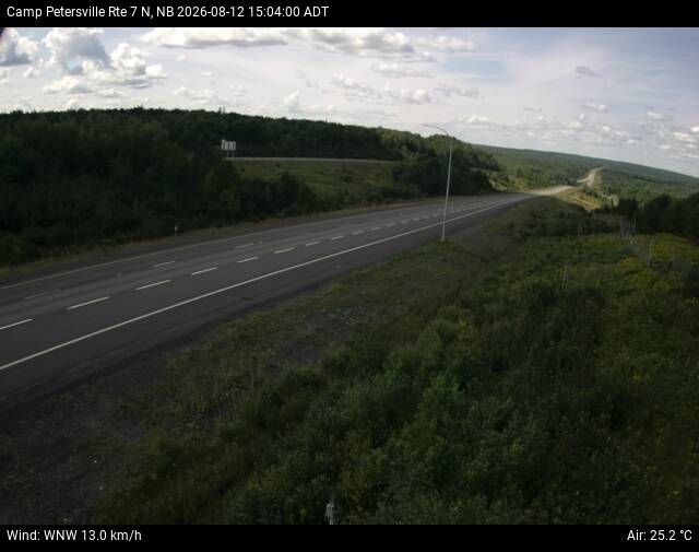 Web Cam image of Camp Petersville (NB Highway 7)