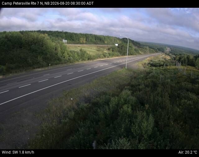 Web Cam image of Camp Petersville (NB Highway 7)