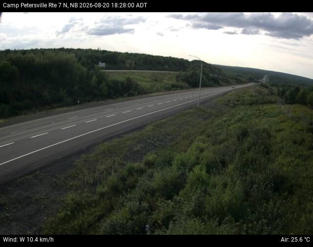 Web Cam image of Camp Petersville (NB Highway 7)