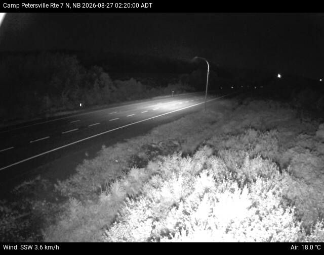 Web Cam image of Camp Petersville (NB Highway 7)