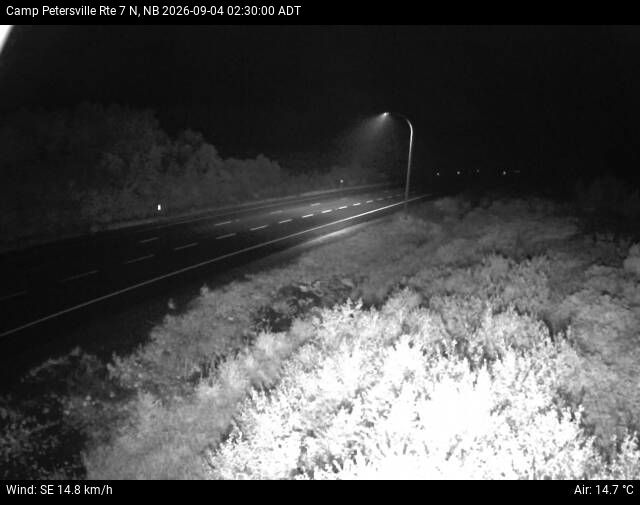 Web Cam image of Camp Petersville (NB Highway 7)