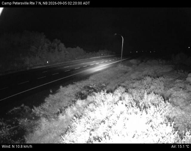 Web Cam image of Camp Petersville (NB Highway 7)