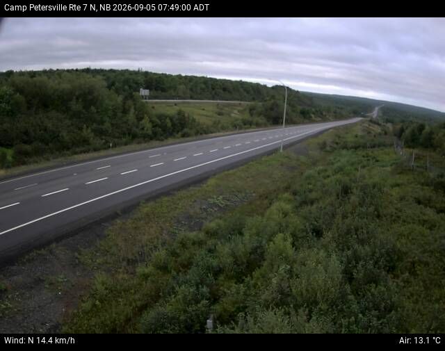 Web Cam image of Camp Petersville (NB Highway 7)