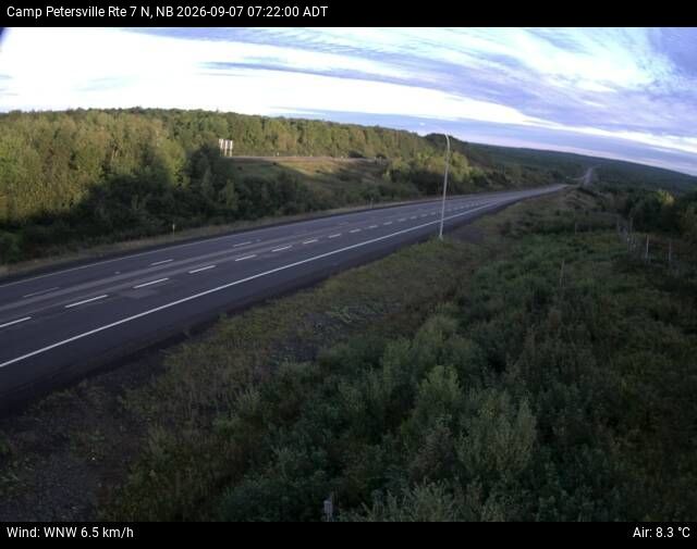 Web Cam image of Camp Petersville (NB Highway 7)