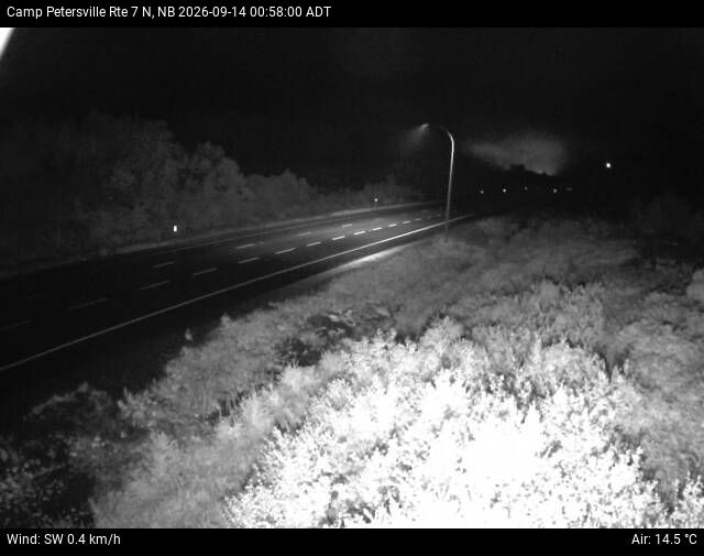 Web Cam image of Camp Petersville (NB Highway 7)