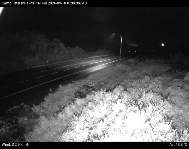 Web Cam image of Camp Petersville (NB Highway 7)
