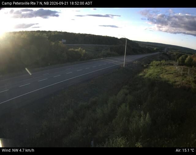 Web Cam image of Camp Petersville (NB Highway 7)