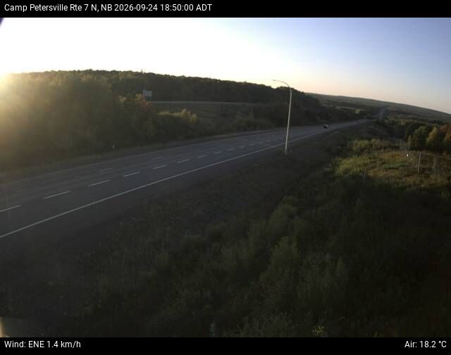 Web Cam image of Camp Petersville (NB Highway 7)