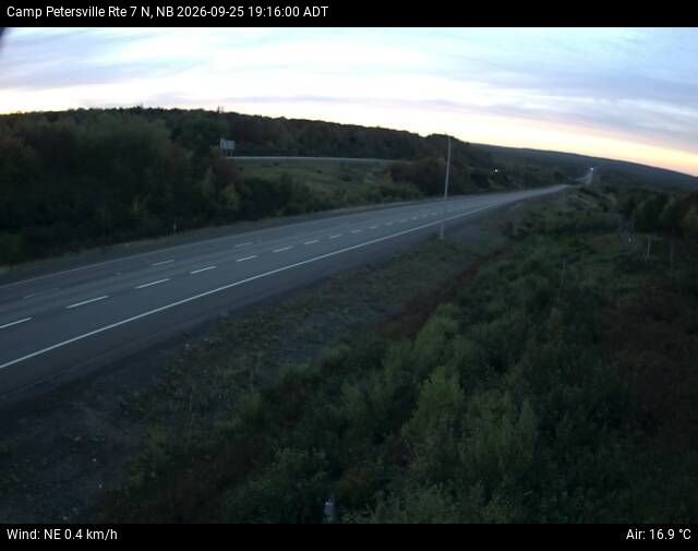Web Cam image of Camp Petersville (NB Highway 7)