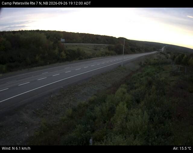 Web Cam image of Camp Petersville (NB Highway 7)