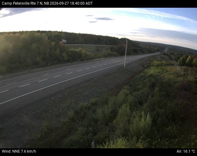 Web Cam image of Camp Petersville (NB Highway 7)