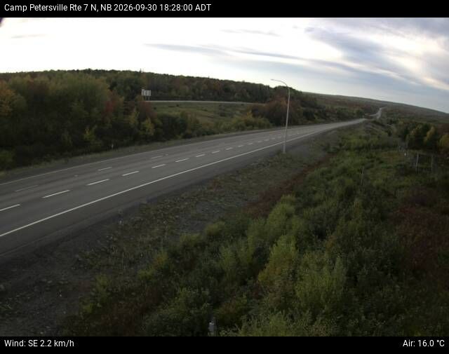Web Cam image of Camp Petersville (NB Highway 7)