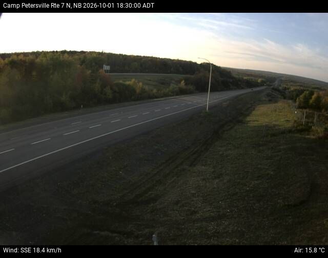 Web Cam image of Camp Petersville (NB Highway 7)