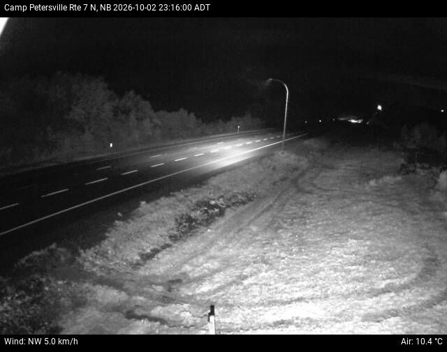 Web Cam image of Camp Petersville (NB Highway 7)