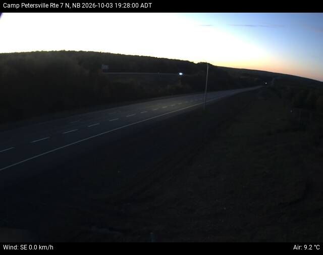 Web Cam image of Camp Petersville (NB Highway 7)