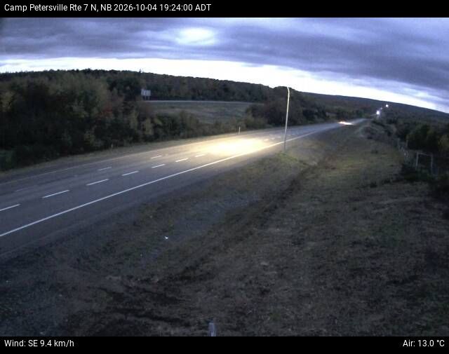 Web Cam image of Camp Petersville (NB Highway 7)