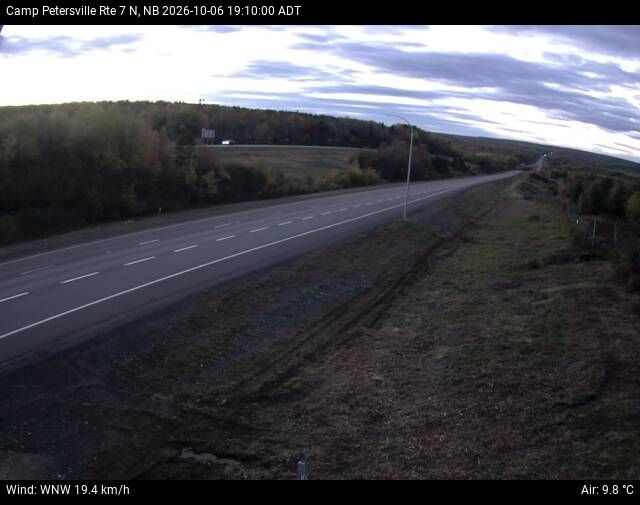 Web Cam image of Camp Petersville (NB Highway 7)