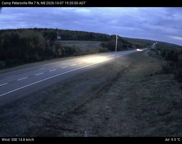 Web Cam image of Camp Petersville (NB Highway 7)
