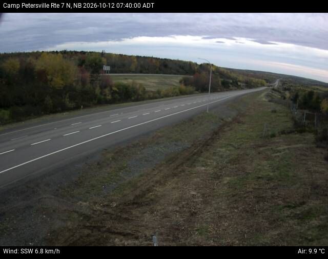 Web Cam image of Camp Petersville (NB Highway 7)