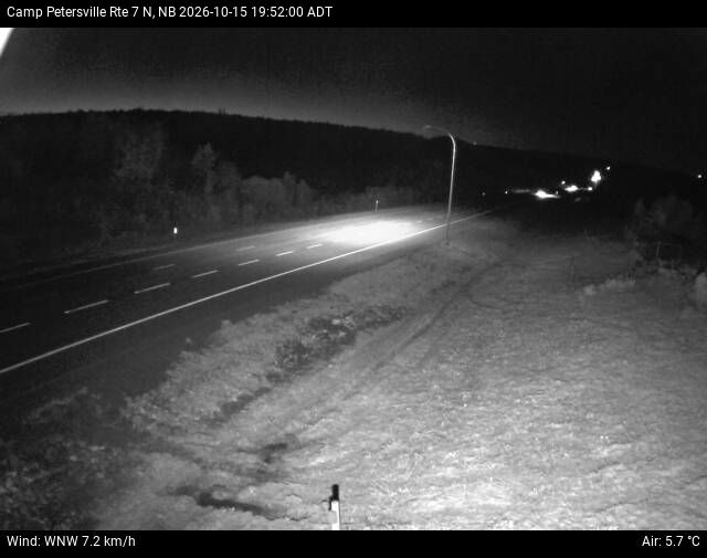 Web Cam image of Camp Petersville (NB Highway 7)