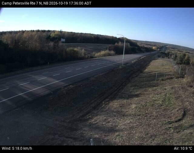 Web Cam image of Camp Petersville (NB Highway 7)