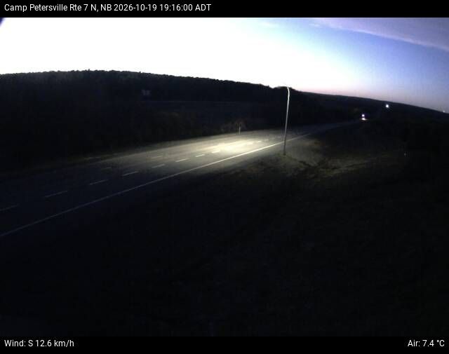 Web Cam image of Camp Petersville (NB Highway 7)