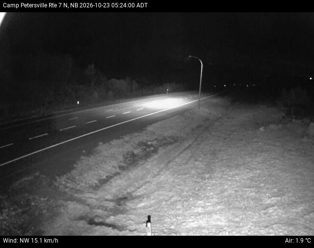 Web Cam image of Camp Petersville (NB Highway 7)