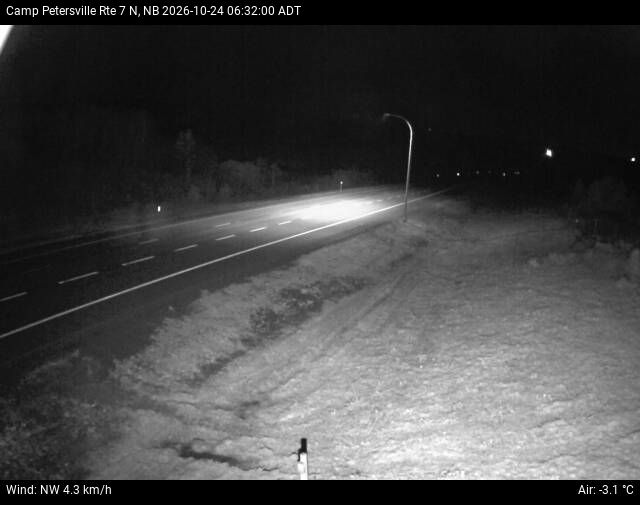 Web Cam image of Camp Petersville (NB Highway 7)