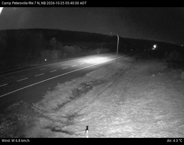 Web Cam image of Camp Petersville (NB Highway 7)