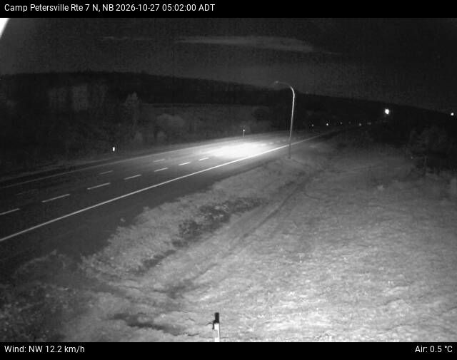 Web Cam image of Camp Petersville (NB Highway 7)