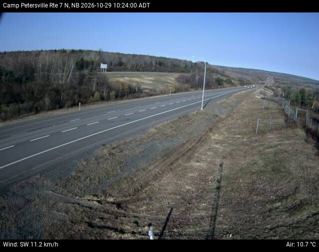 Web Cam image of Camp Petersville (NB Highway 7)