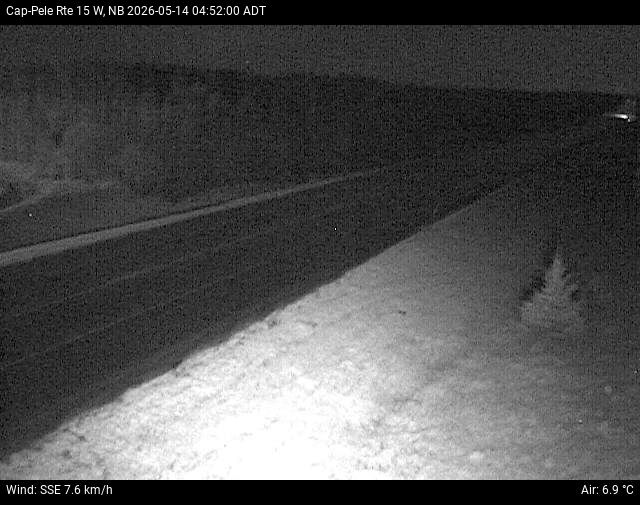 Web Cam image of Cap-Pel&eacute; (NB Highway 15)
