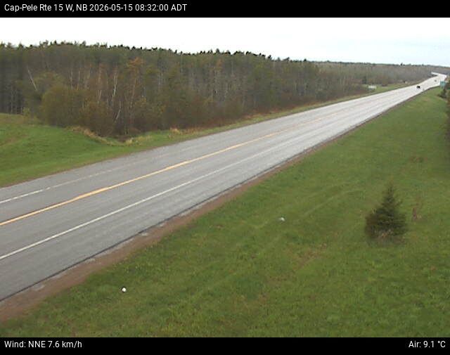 Web Cam image of Cap-Pel&eacute; (NB Highway 15)