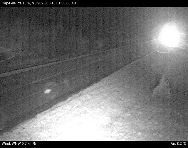 Web Cam image of Cap-Pel&eacute; (NB Highway 15)