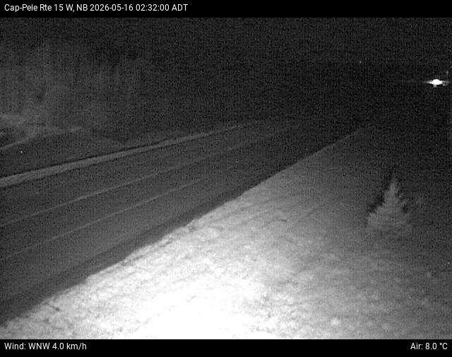 Web Cam image of Cap-Pel&eacute; (NB Highway 15)