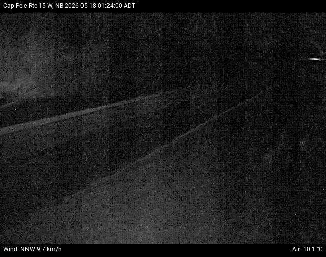 Web Cam image of Cap-Pel&eacute; (NB Highway 15)