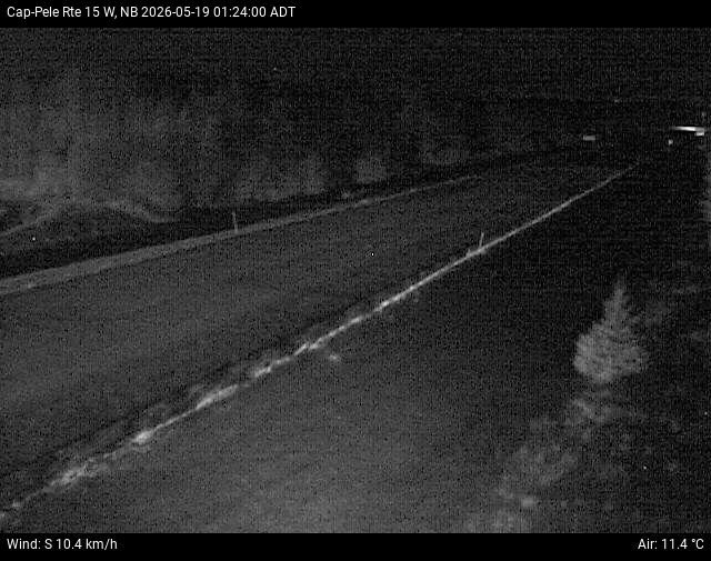 Web Cam image of Cap-Pel&eacute; (NB Highway 15)