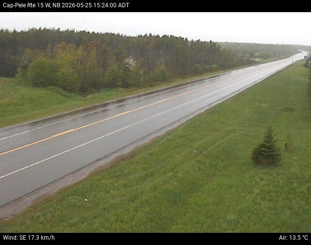 Web Cam image of Cap-Pel&eacute; (NB Highway 15)