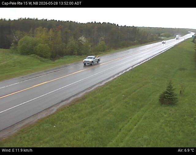 Web Cam image of Cap-Pel&eacute; (NB Highway 15)