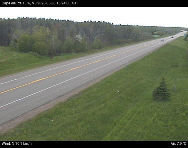 Web Cam image of Cap-Pel&eacute; (NB Highway 15)