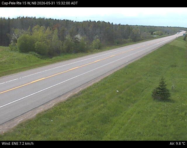 Web Cam image of Cap-Pel&eacute; (NB Highway 15)