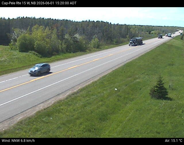 Web Cam image of Cap-Pel&eacute; (NB Highway 15)