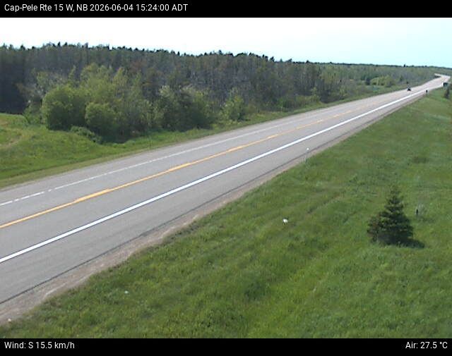 Web Cam image of Cap-Pel&eacute; (NB Highway 15)