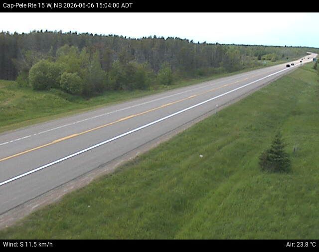 Web Cam image of Cap-Pel&eacute; (NB Highway 15)