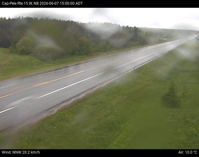 Web Cam image of Cap-Pel&eacute; (NB Highway 15)